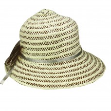 Silver Fever ® Mujer Summer Fancy Sun Hat Fits All Beige Stripes 714983289016 eb-85177330